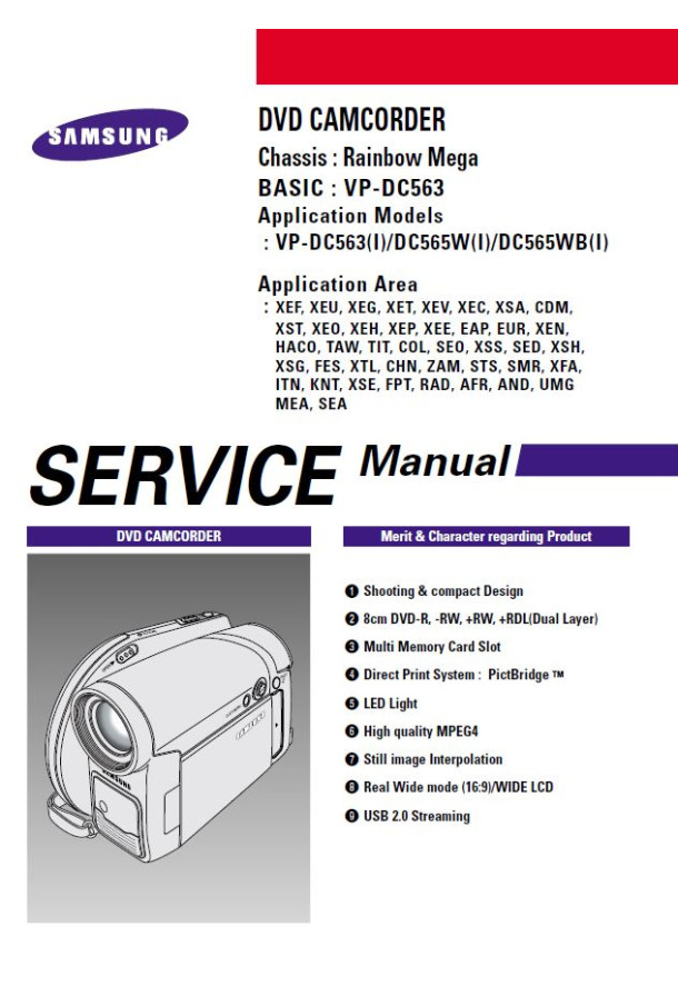 VP-DC563, VP-DC565W, VP-DC565WB