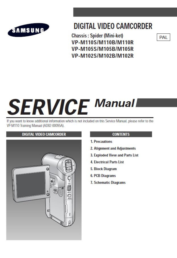VP-M110S, VP-M110B, VP-M110R, VP-M105S