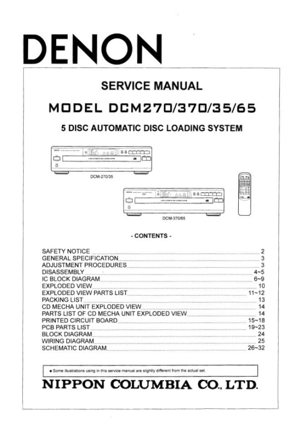 DCM-270, DCM-370, DCM-35, DCM-65