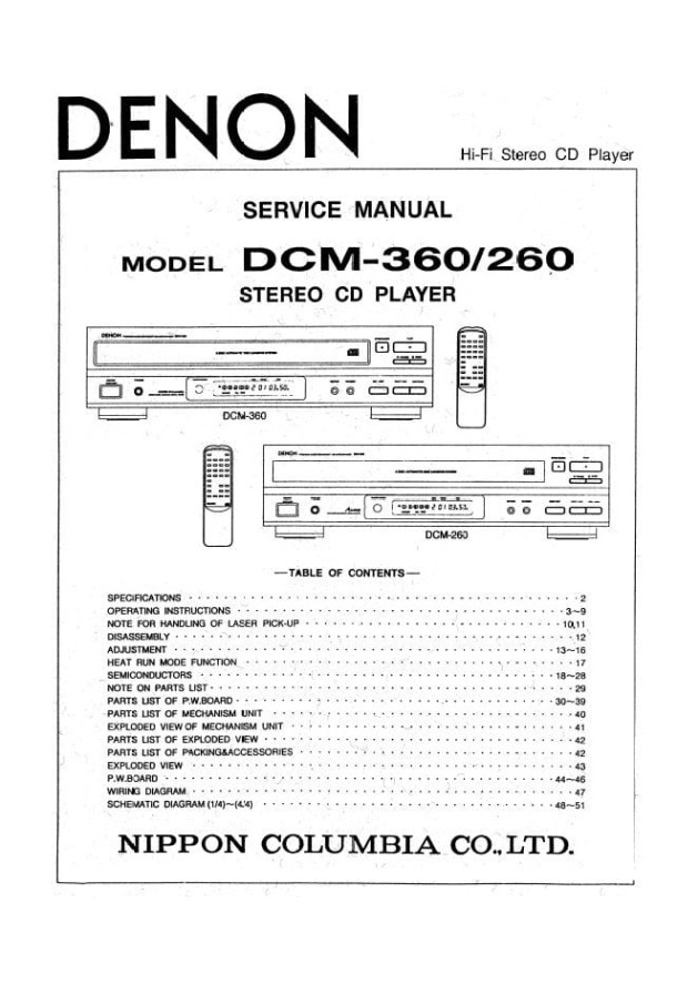 DCM-360, DCM-260
