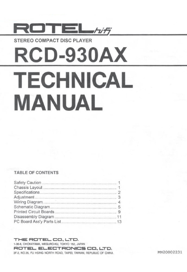 RCD-930AX