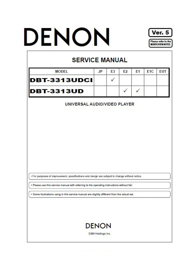 DBT-3313UDCI, DBT-3313UD Ver.5