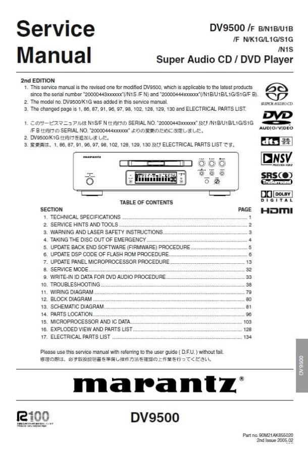 DV-9500 2nd Ed