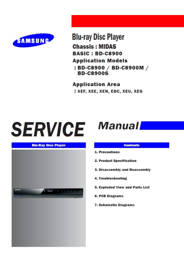 BD-C8900, BD-C8900M, BD-C8900S