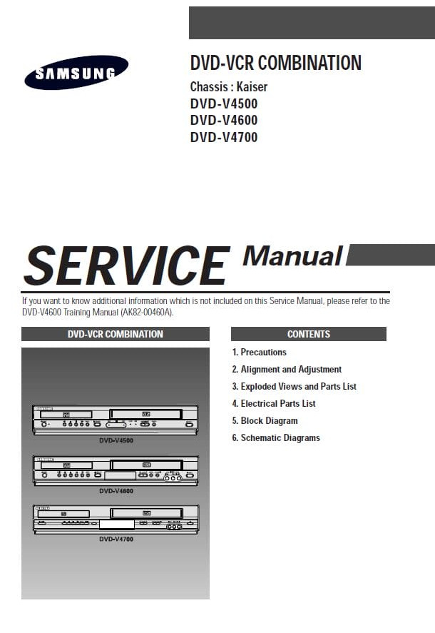 DVD-V4500, DVD-V4600, DVD-V4700
